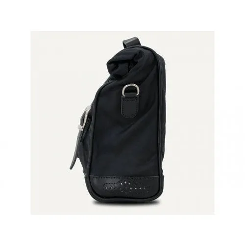 Longride Waxed Canvas Quick Release Saddlebag Black - 9.5 Liters