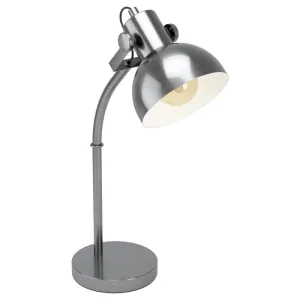 Lubenham Industrial Antique Nickel Table Lamp