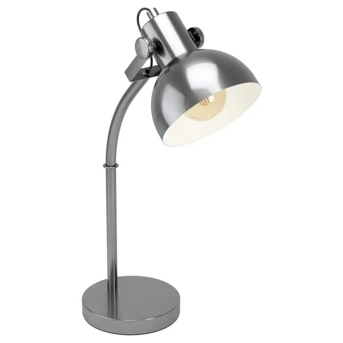 Lubenham Industrial Antique Nickel Table Lamp