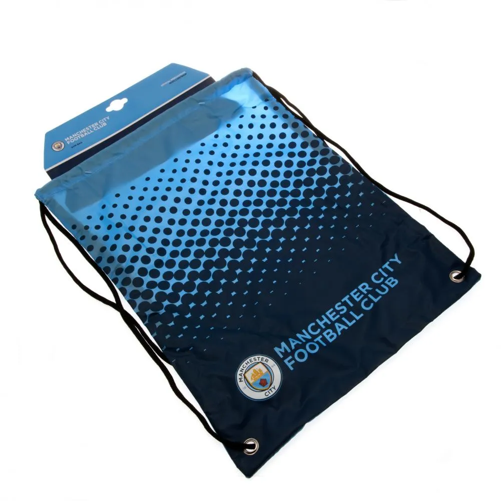 Manchester City FC Gym Bag - Fade Design with Crest