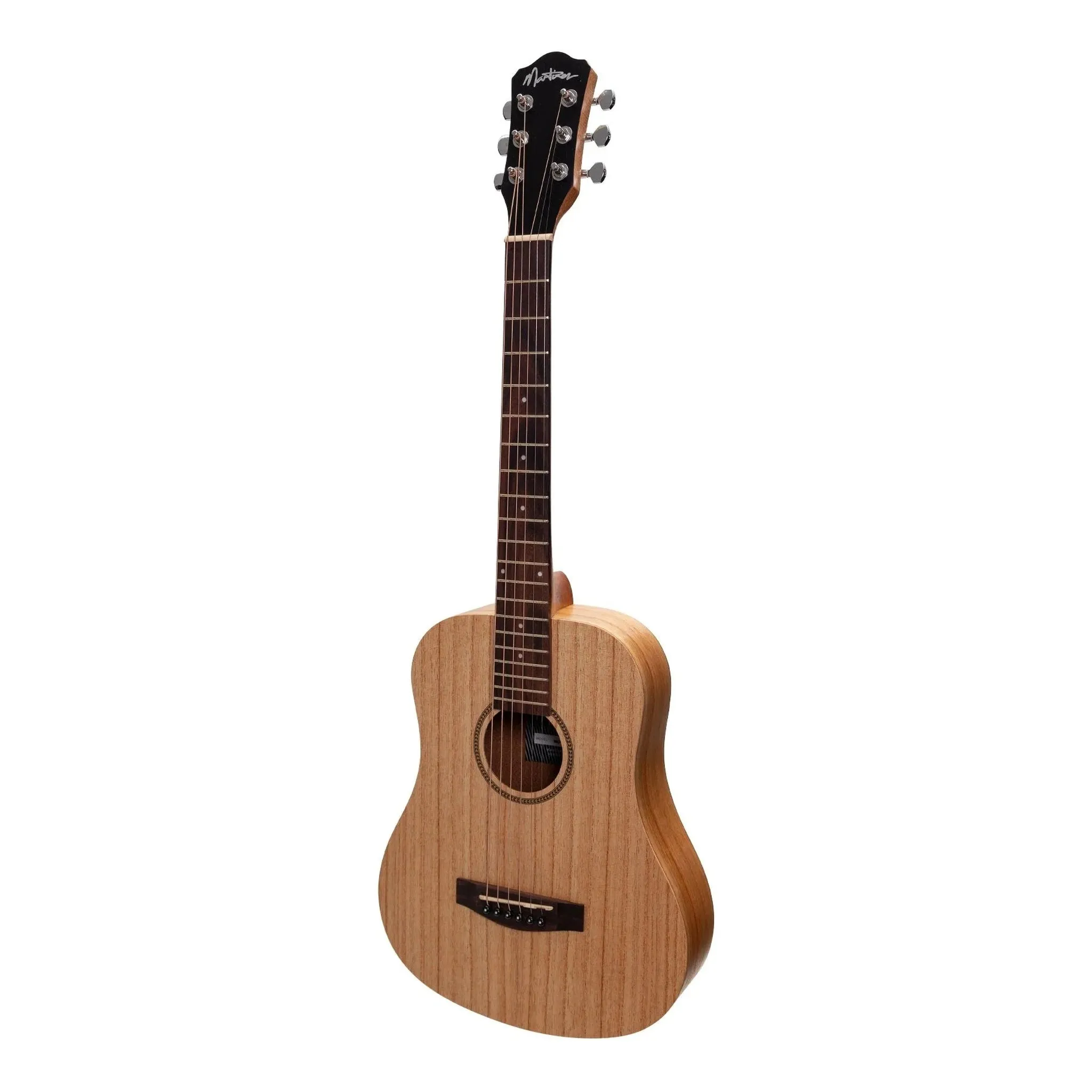 Martinez Babe 3/4 Traveller Acoustic W/Pickup Guitar Pack - Mindi Wood