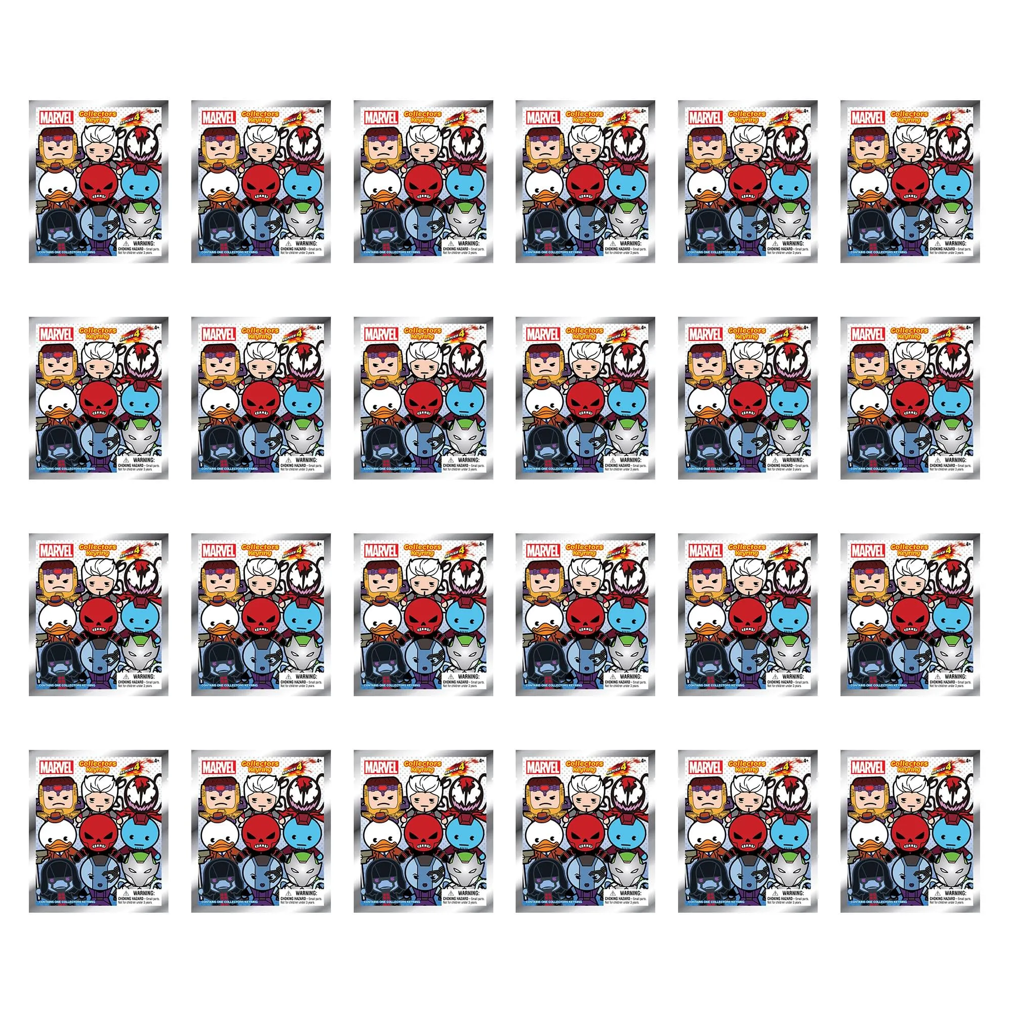 Marvel Series 4 Blind Bag Foam Figural Key Ring | Case of 24