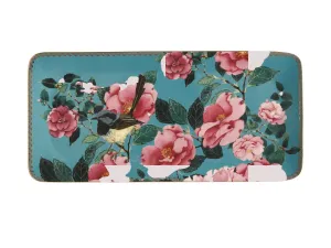 Maxwell & Williams aqua silk platter 33X15cm 1pc