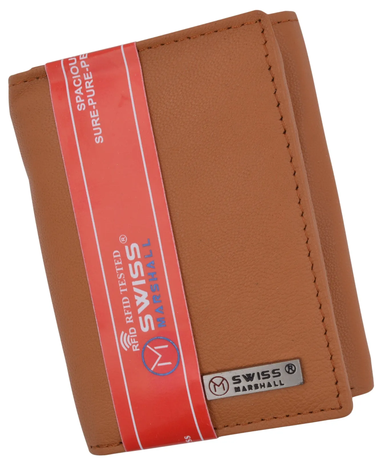 Men's Classic Trifold RFID Security Blocking Slim Credit Card ID Premium Leather Wallet