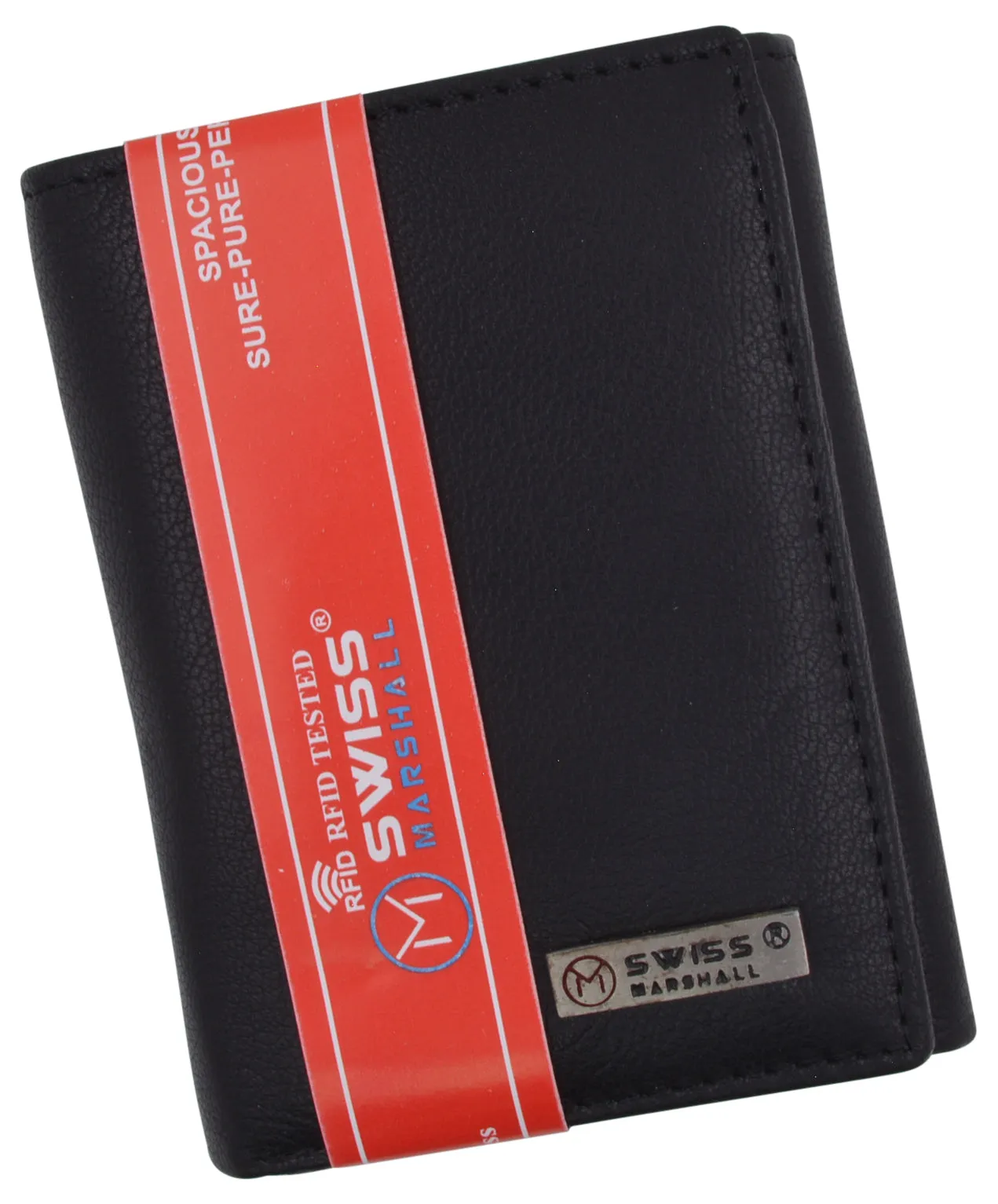 Men's Classic Trifold RFID Security Blocking Slim Credit Card ID Premium Leather Wallet