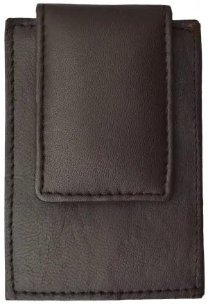 Mens Genuine Leather Money Clip Credit Card Holder Wallet Multiple Colors 1010R (C)