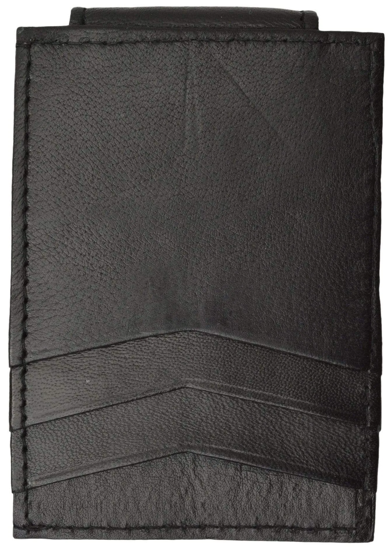 Mens Genuine Leather Money Clip Credit Card Holder Wallet Multiple Colors 1010R (C)