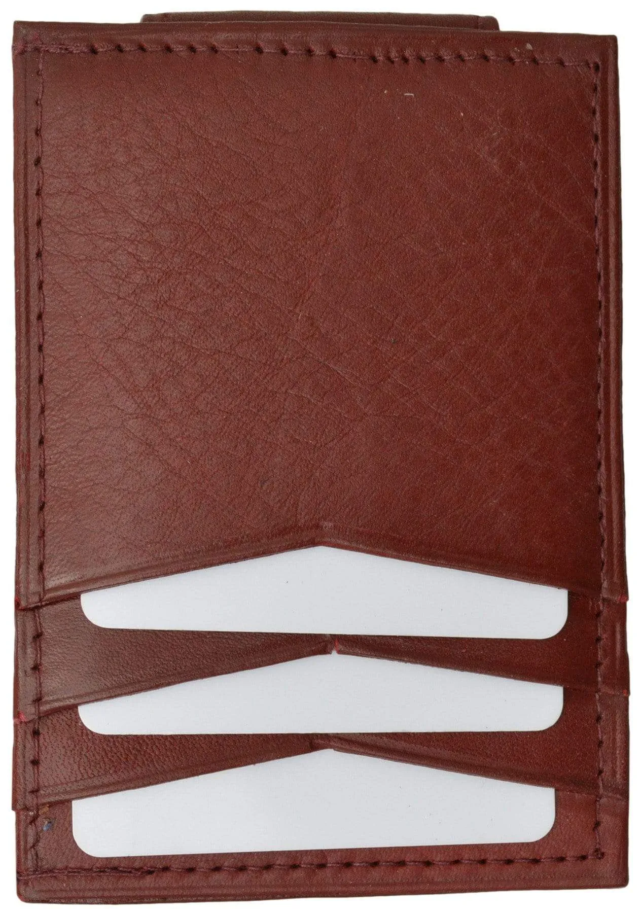 Mens Genuine Leather Money Clip Credit Card Holder Wallet Multiple Colors 1010R (C)