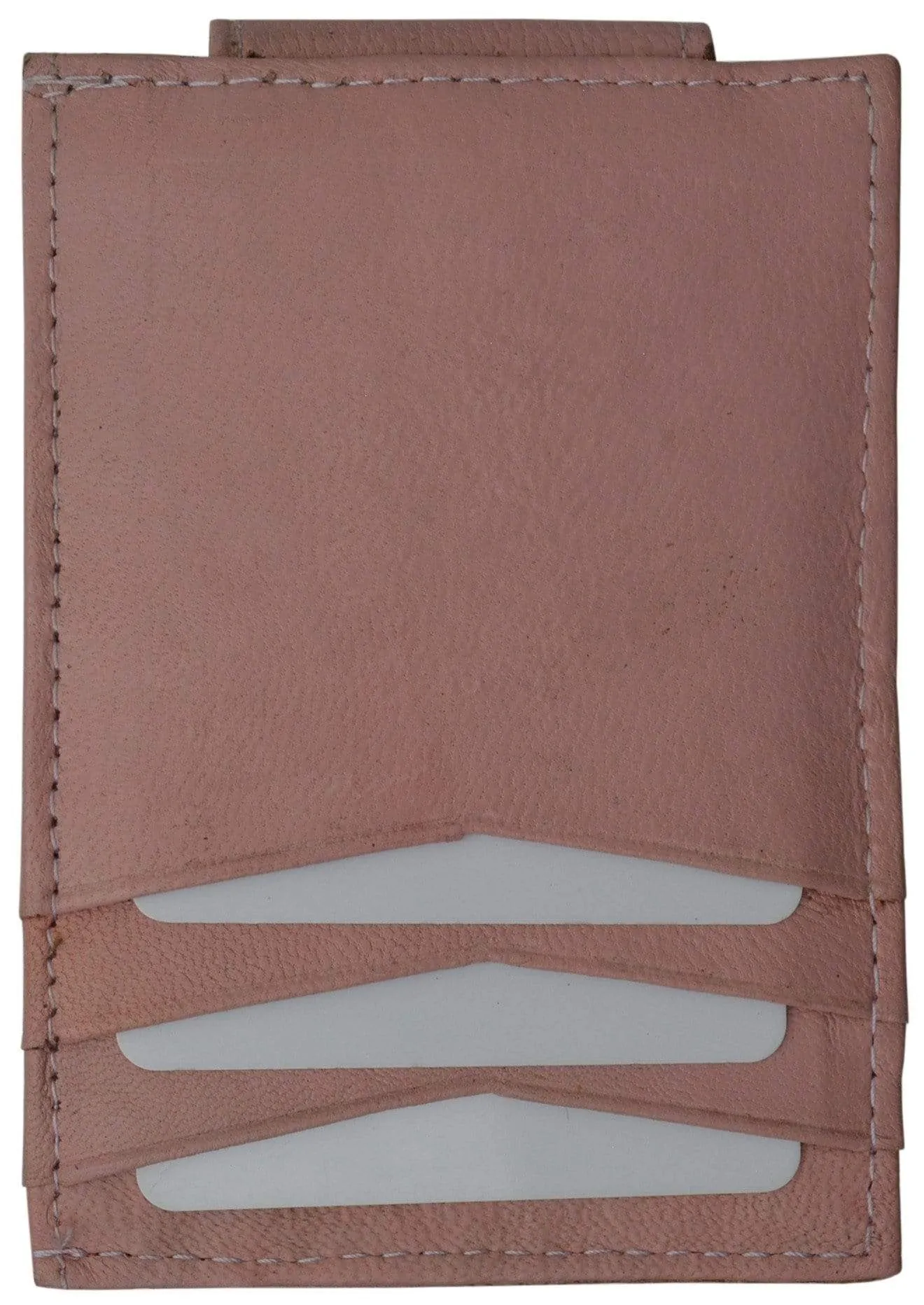Mens Genuine Leather Money Clip Credit Card Holder Wallet Multiple Colors 1010R (C)