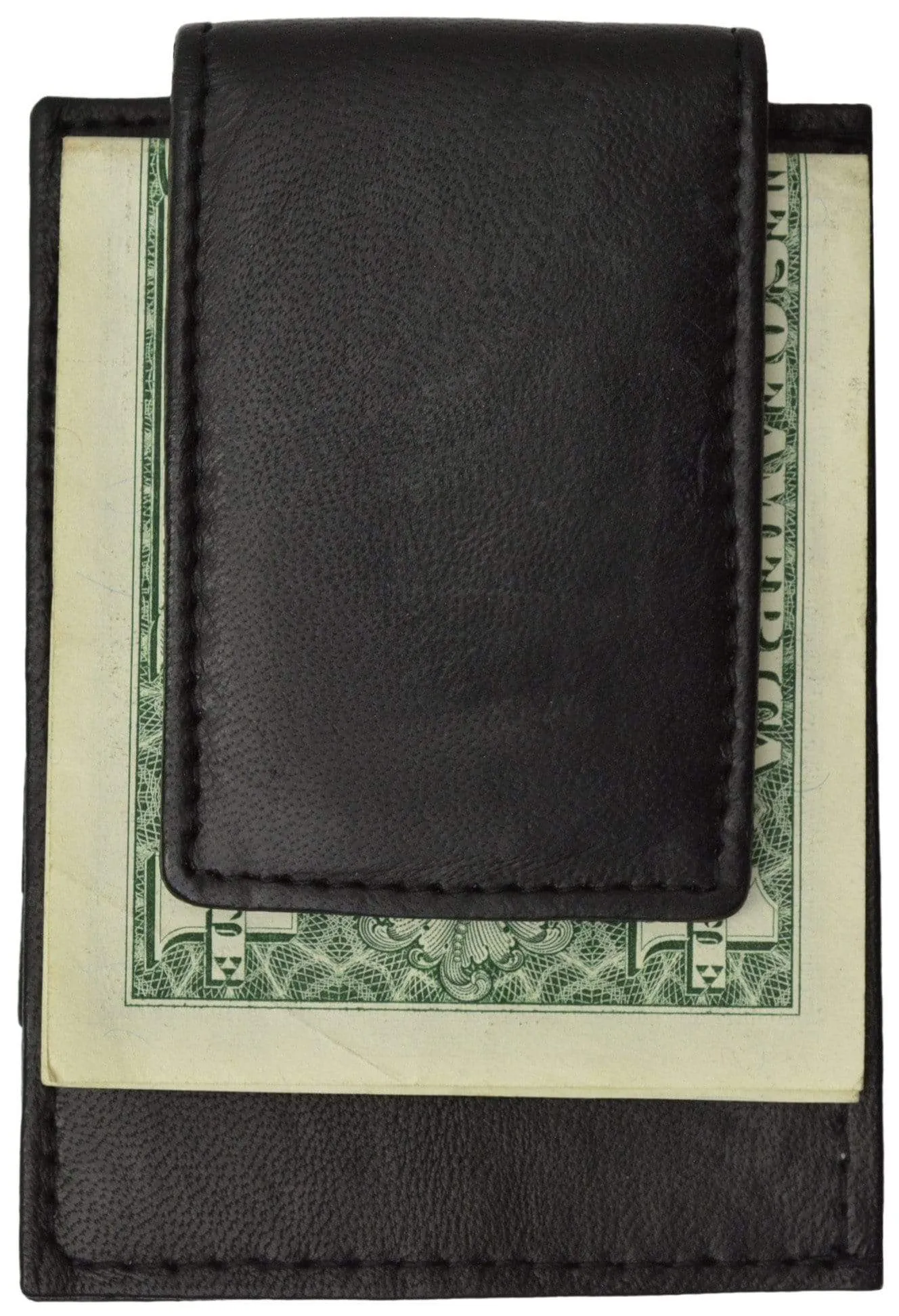 Mens Genuine Leather Money Clip Credit Card Holder Wallet Multiple Colors 1010R (C)