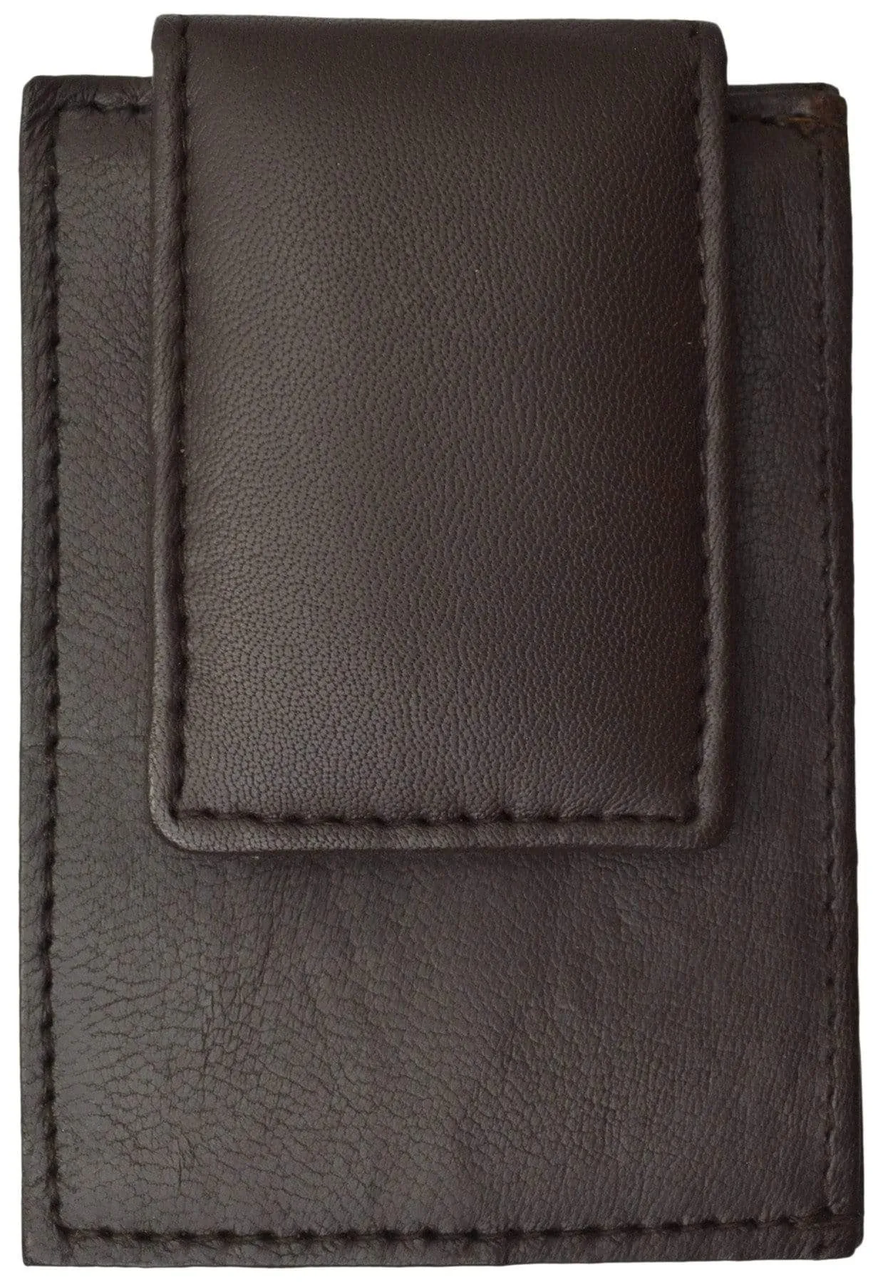 Mens Genuine Leather Money Clip Credit Card Holder Wallet Multiple Colors 1010R (C)