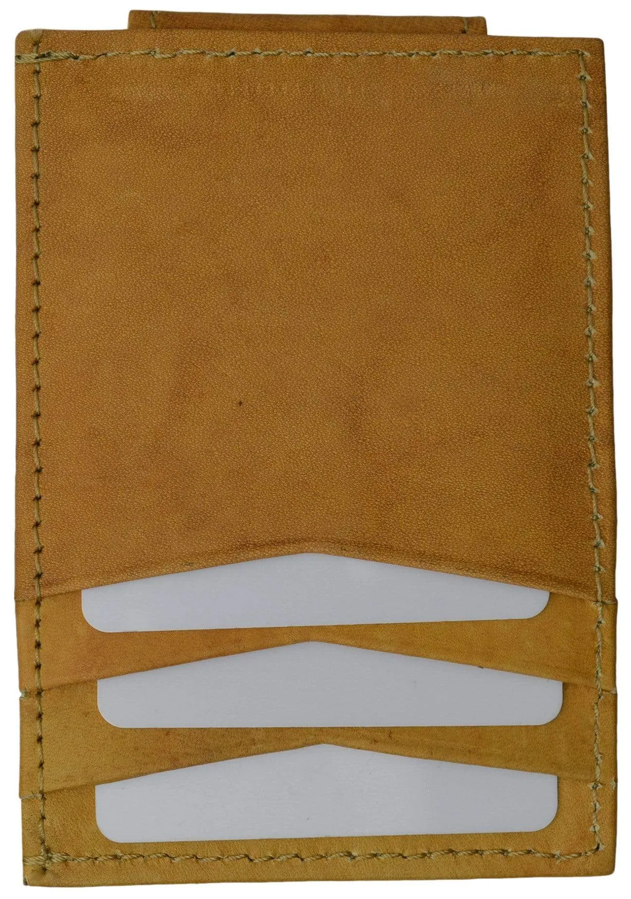 Mens Genuine Leather Money Clip Credit Card Holder Wallet Multiple Colors 1010R (C)