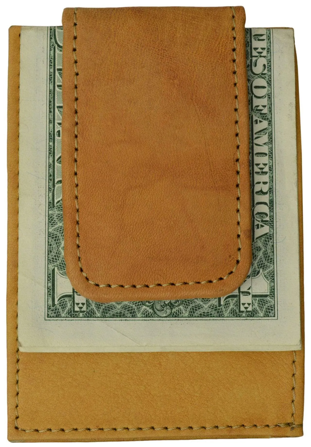 Mens Genuine Leather Money Clip Credit Card Holder Wallet Multiple Colors 1010R (C)