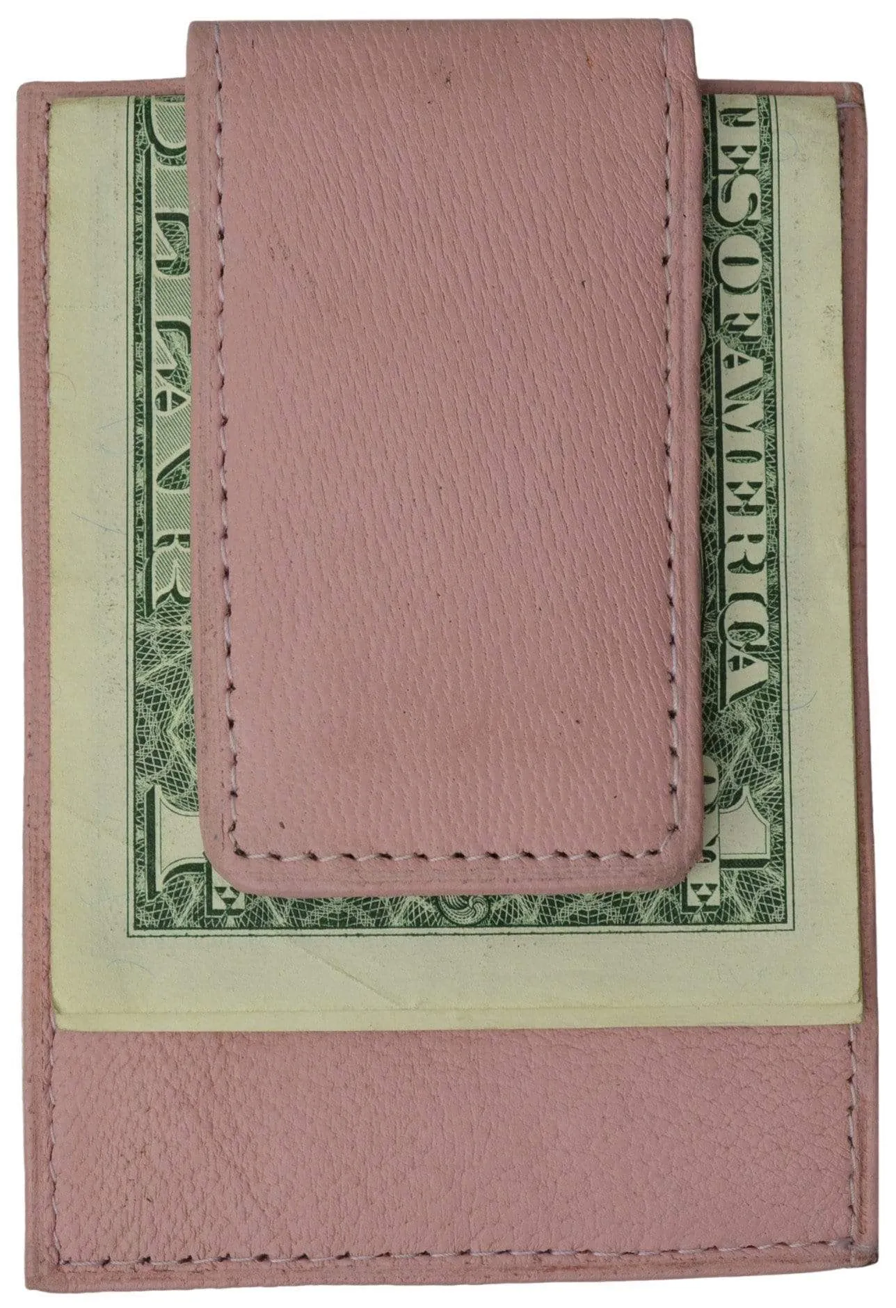 Mens Genuine Leather Money Clip Credit Card Holder Wallet Multiple Colors 1010R (C)