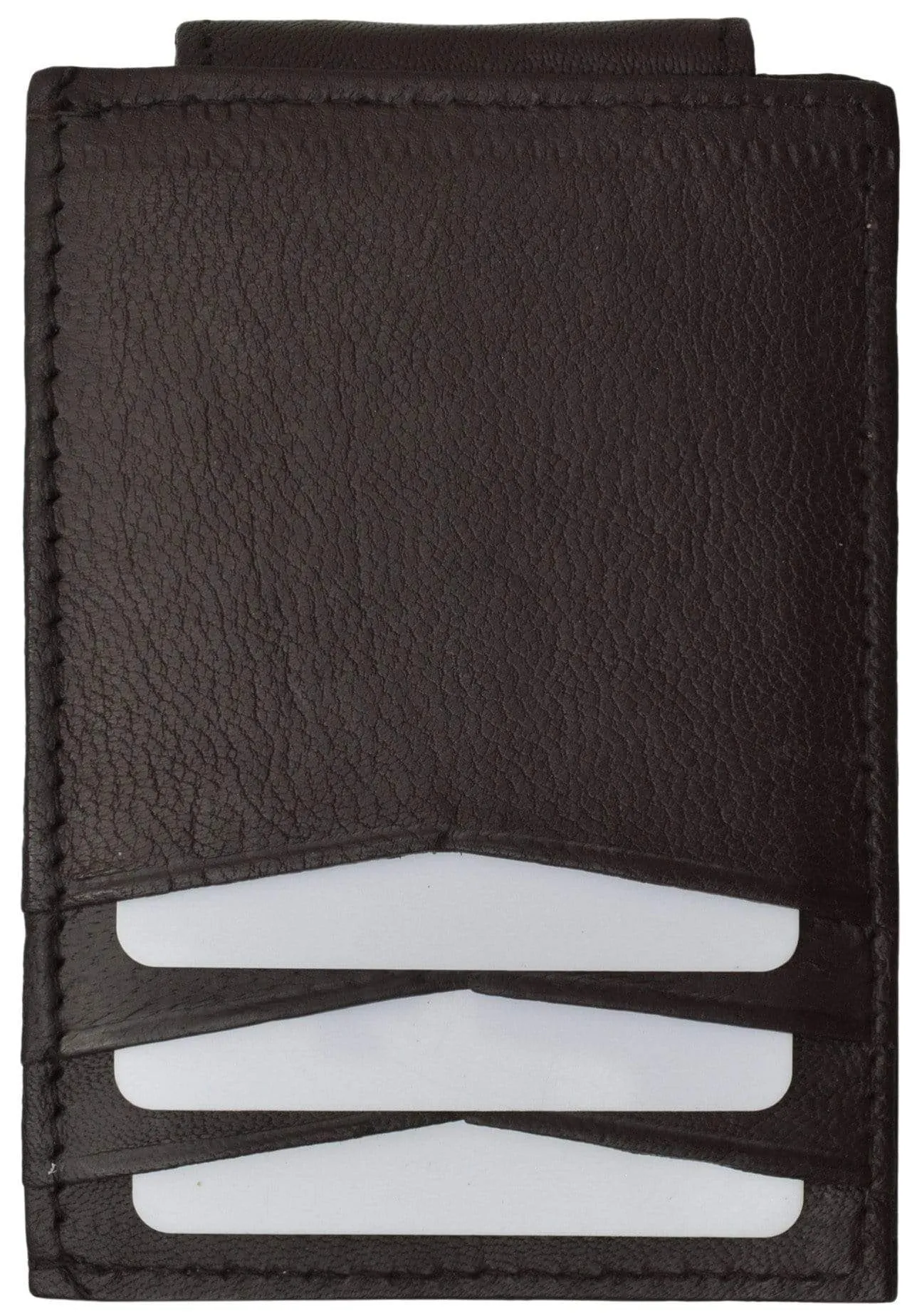 Mens Genuine Leather Money Clip Credit Card Holder Wallet Multiple Colors 1010R (C)