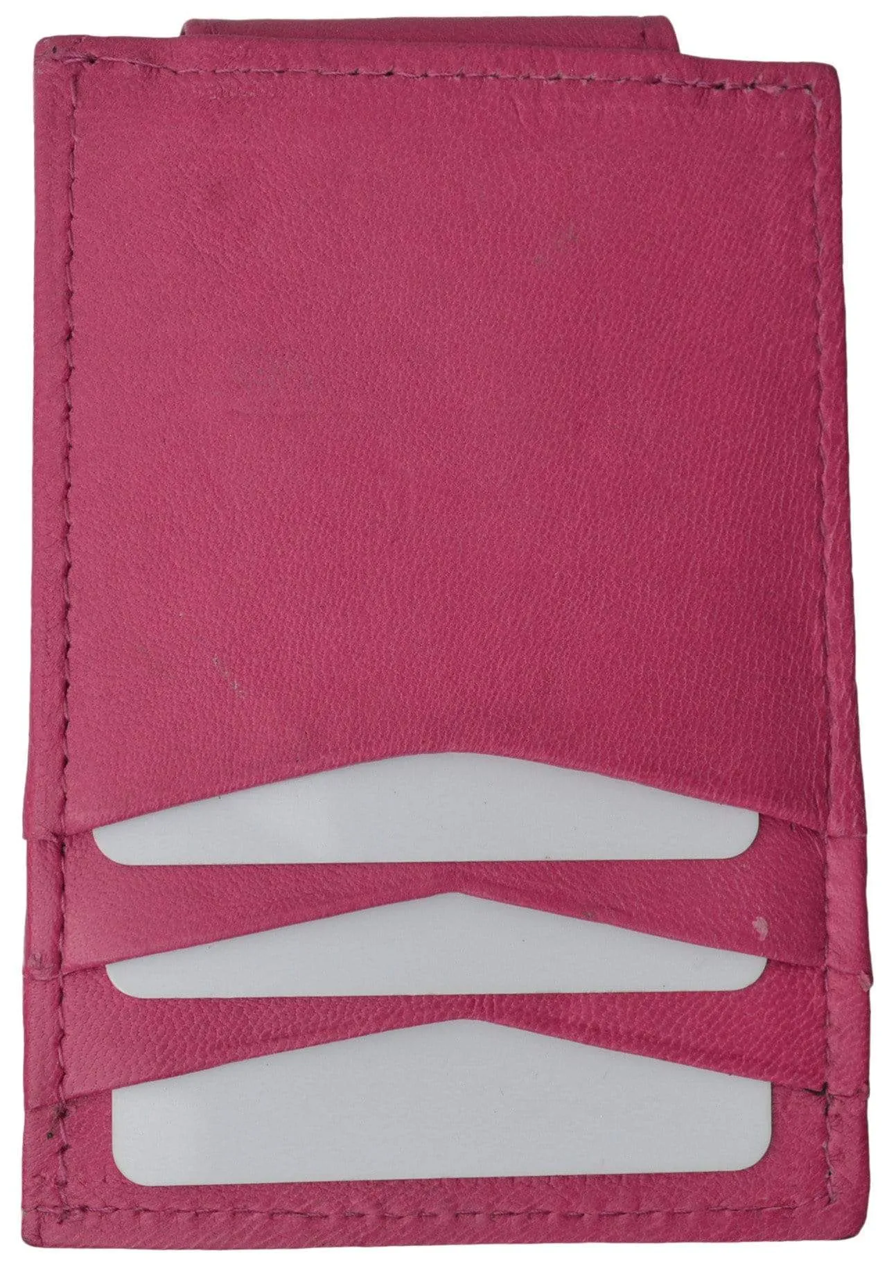 Mens Genuine Leather Money Clip Credit Card Holder Wallet Multiple Colors 1010R (C)