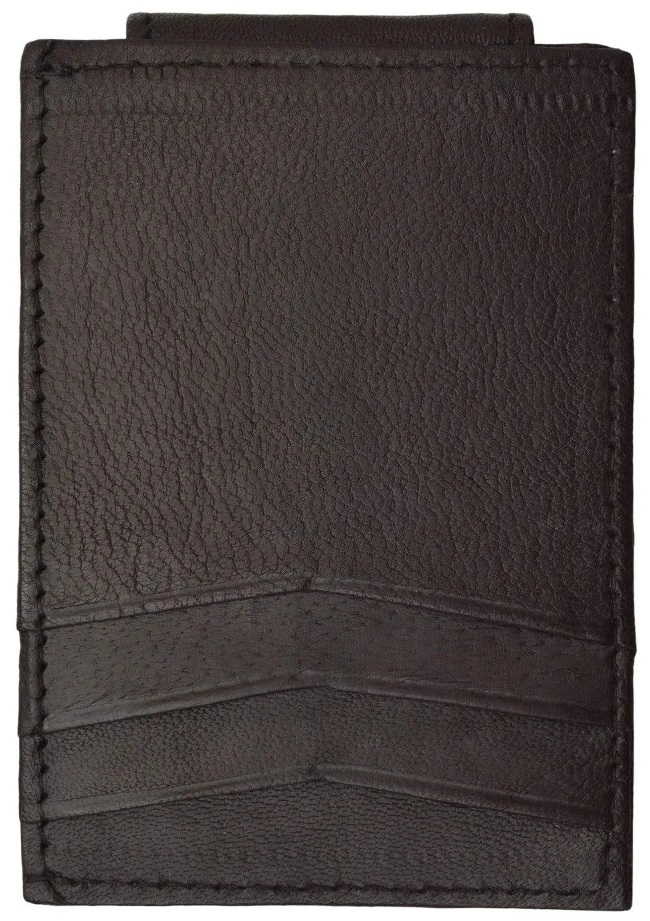 Mens Genuine Leather Money Clip Credit Card Holder Wallet Multiple Colors 1010R (C)