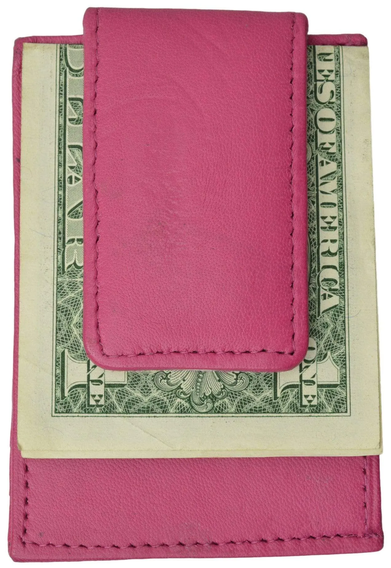 Mens Genuine Leather Money Clip Credit Card Holder Wallet Multiple Colors 1010R (C)