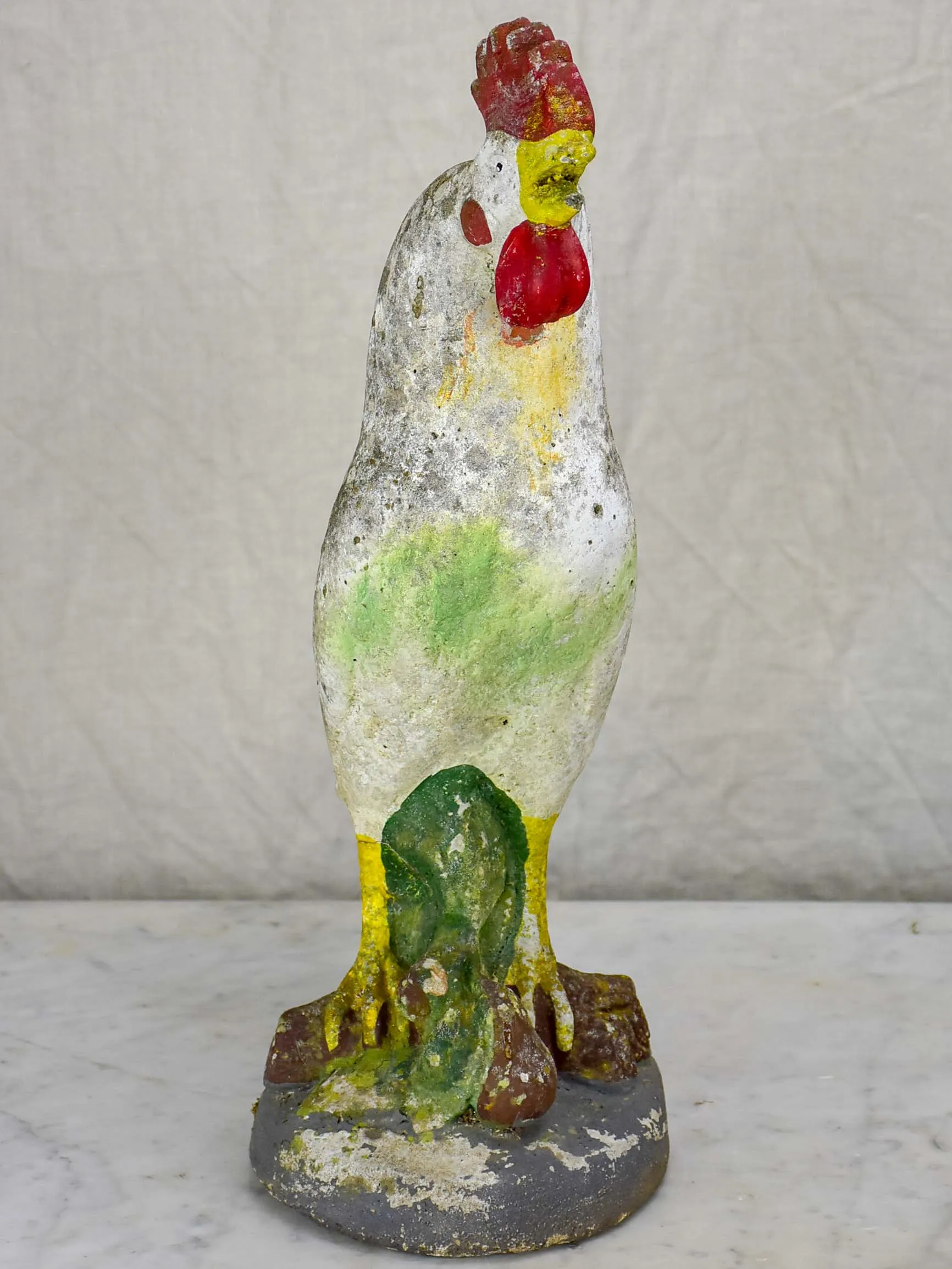 Mid-Century French cement rooster