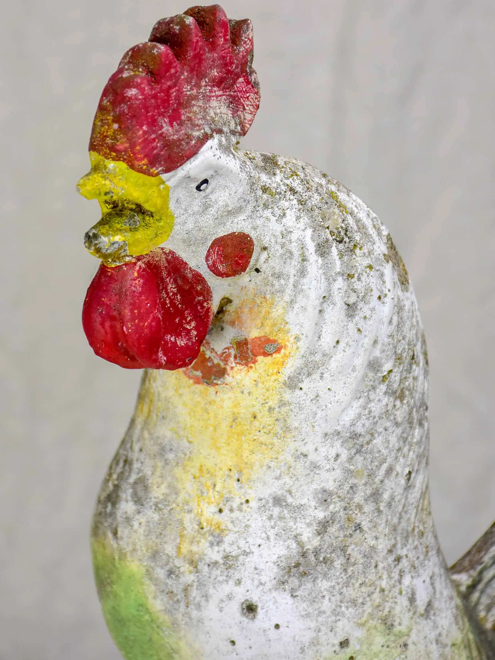 Mid-Century French cement rooster