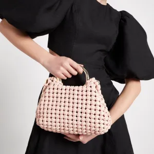 Mini Weave Clutch | Blush