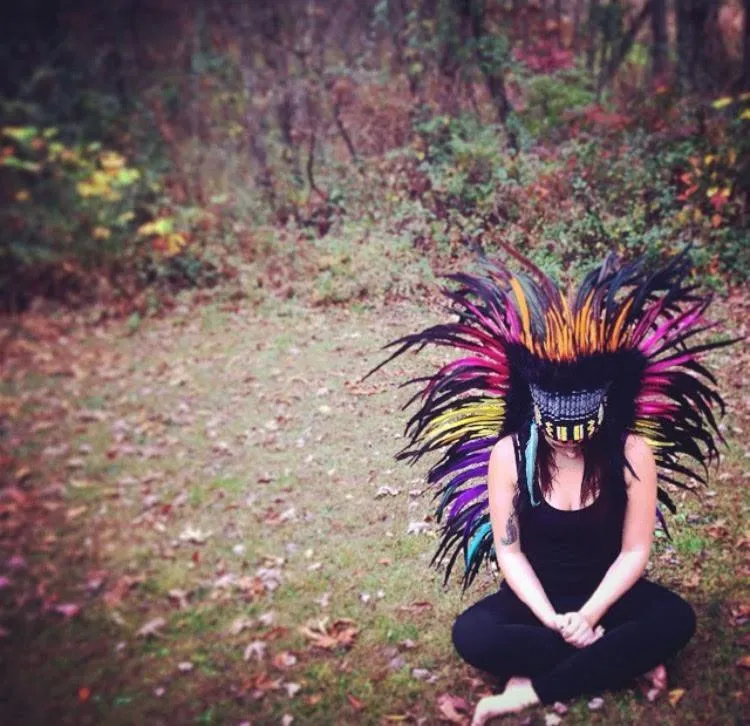 Mixed Colors War Bonnet - 130cm