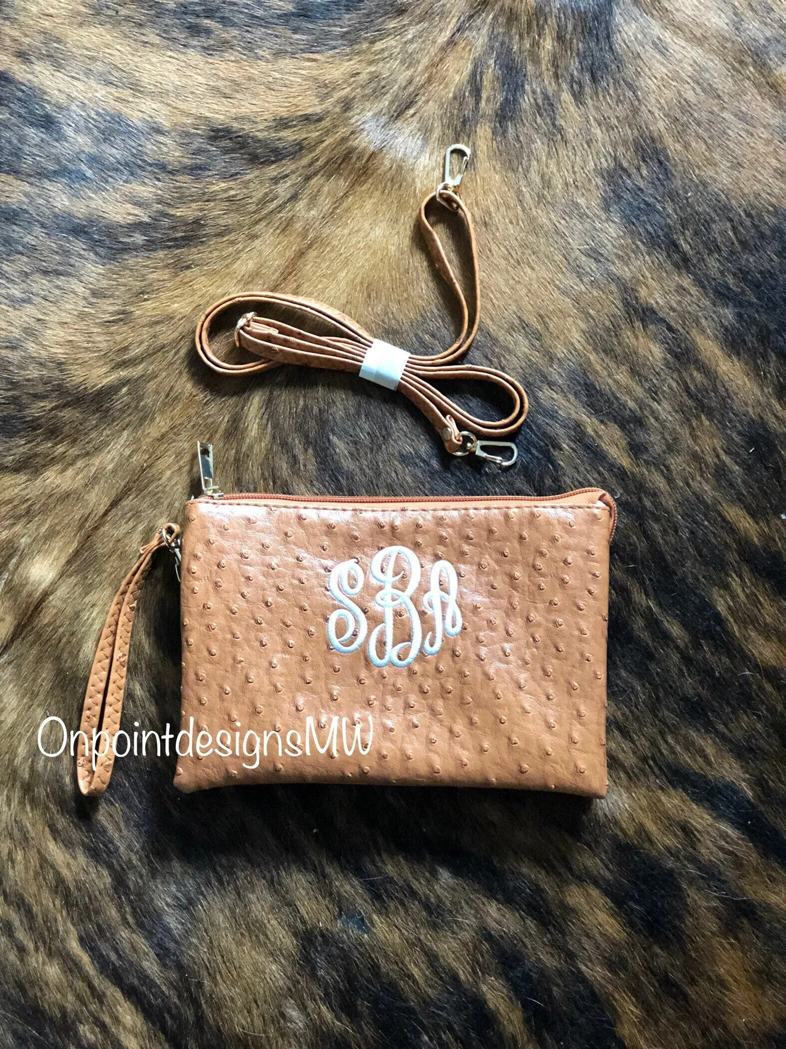Monogrammed Purse,  LARGE Hand bag ,monogram Crossbody Bag, personalized Bag, vegan Leather bag, Monogram 3 Compartment Crossbody/Wristlet