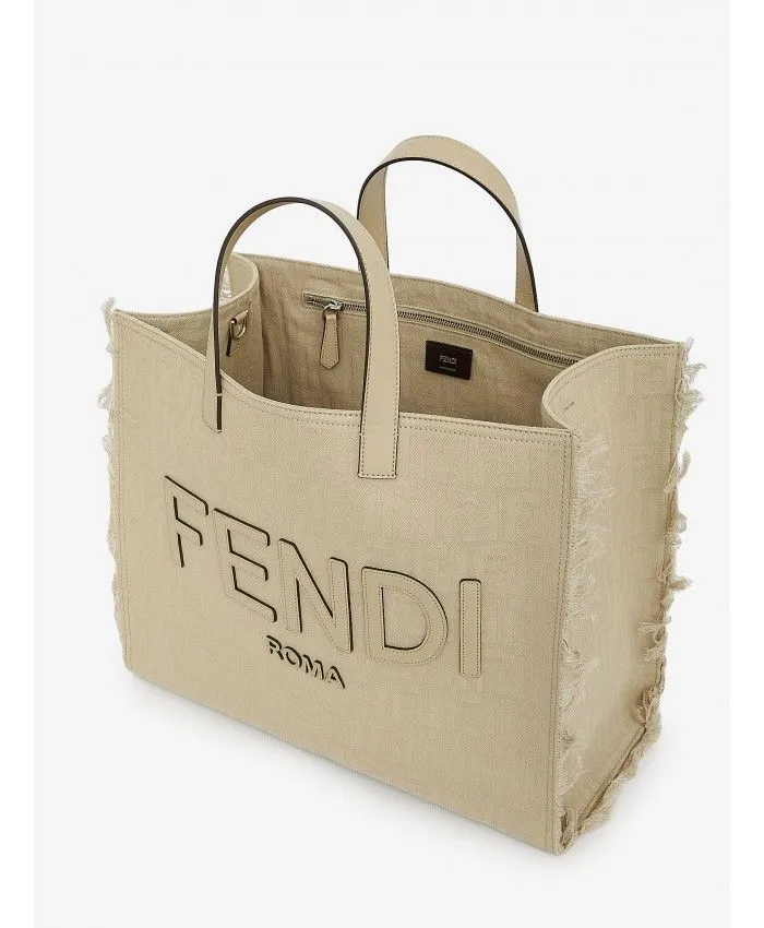 MOTIF FRINGED LARGE TOTE BAG