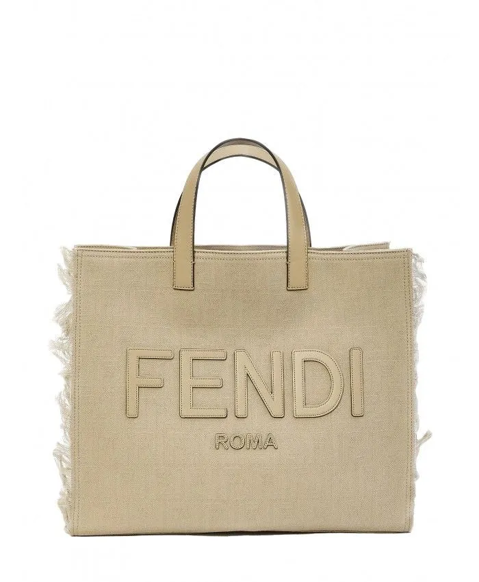 MOTIF FRINGED LARGE TOTE BAG