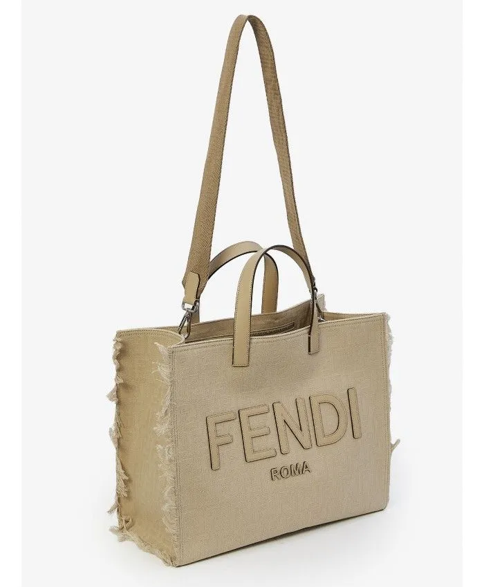 MOTIF FRINGED LARGE TOTE BAG