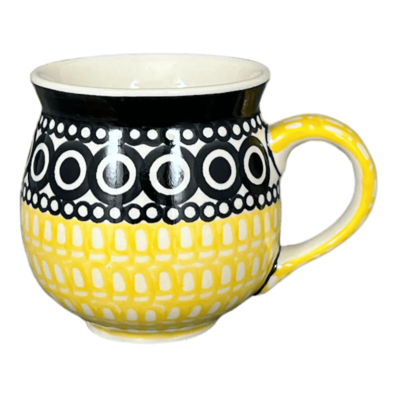 Mug, Belly Mug, 10oz Medium in "Night Owl" by Manufaktura | K090M-13ZO