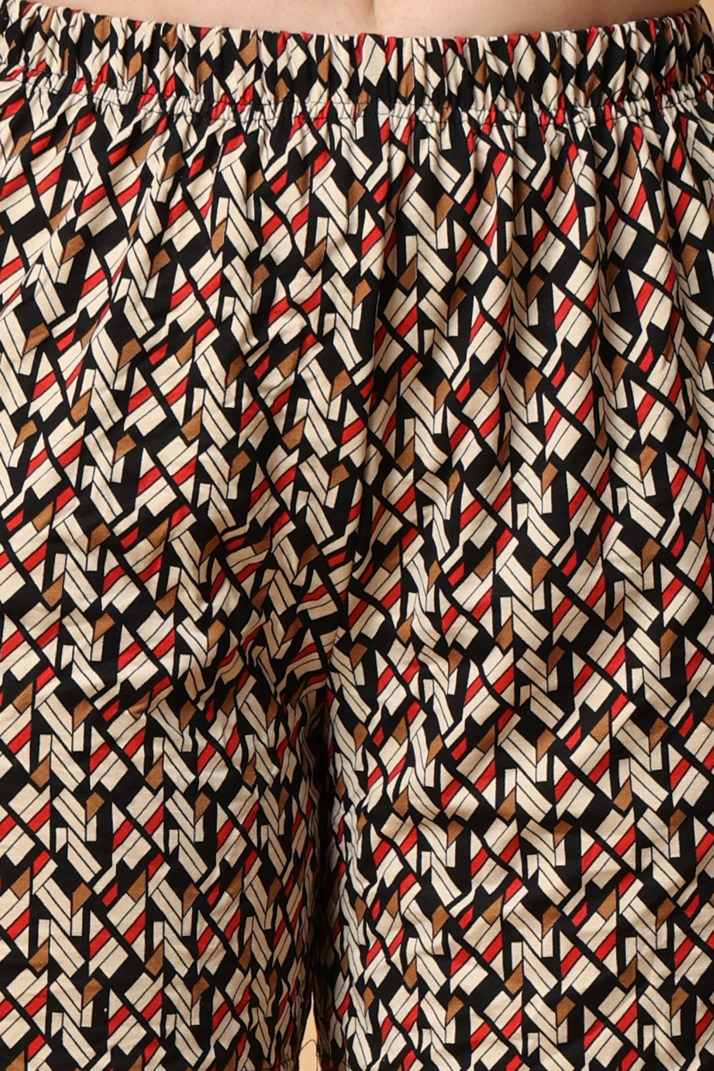 Multi colored Geometric Printed Shorts