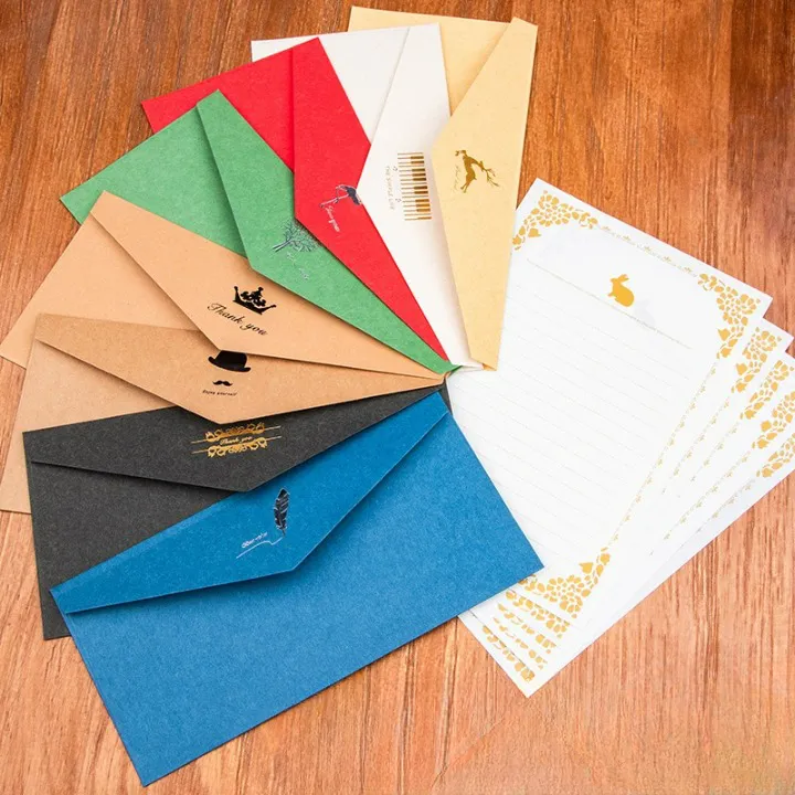 Multi Colored Paper Style Envelope