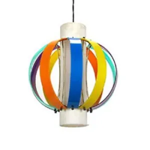 Multi Colored Straps Hanging Pendant