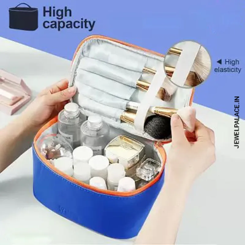 Multipurpose PU Leather Waterproof Zipper Cosmetic Storage JH3671