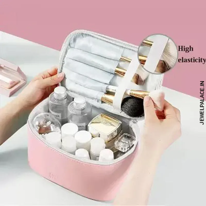Multipurpose PU Leather Waterproof Zipper Cosmetic Storage JH3671