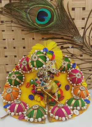 navratri laddu gopal dress with pagdi
