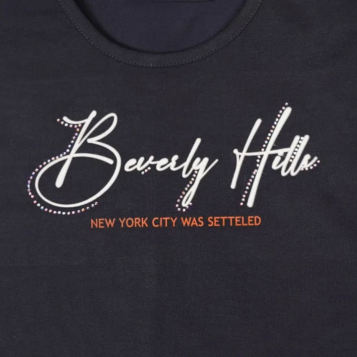 Navy Blue Stylish Girls Top