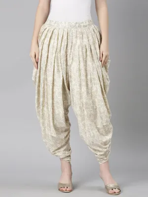 Neeru's Beige Color Dhoti Pant