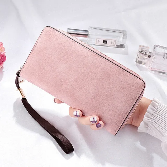 New Fashion Women Wallets Long Style Multi-functional wallet Purse Fresh PU leather Female Clutch Card Holder