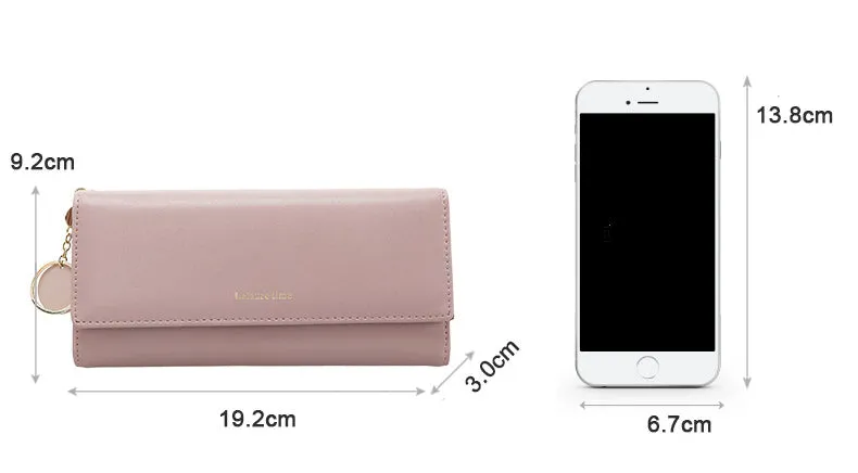 New Fashion Women Wallets Long Style Multi-functional wallet Purse Fresh PU leather Female Clutch Card Holder
