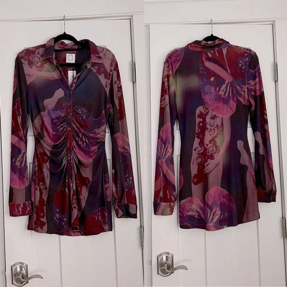Newry Andy Stylish Dress Flamboyant Anthurium