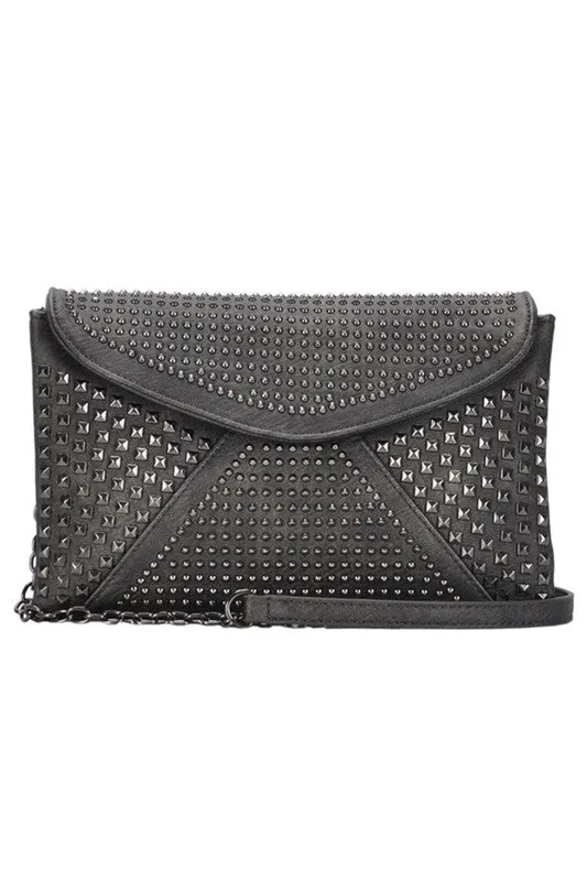 Night Out Studded Clutch / Cross Body Bag
