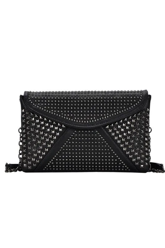 Night Out Studded Clutch / Cross Body Bag