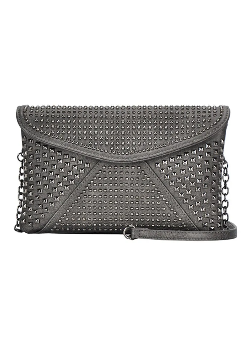 Night Out Studded Clutch / Cross Body Bag