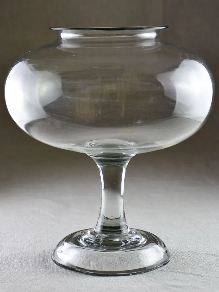 Nineteenth century French blown glass sangsue 11½"
