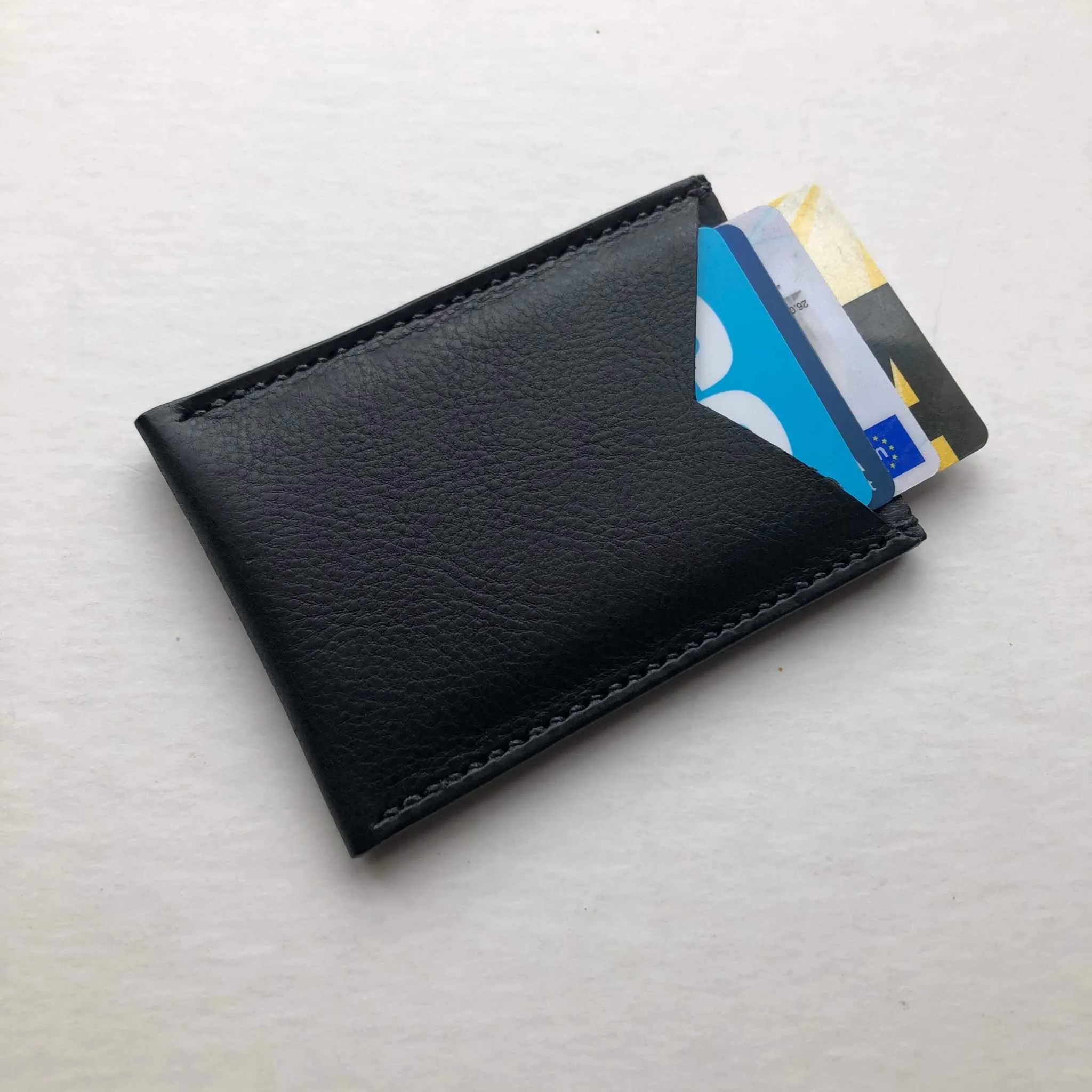Nomad Leather Card Wallet Sleeve in Black or Tan