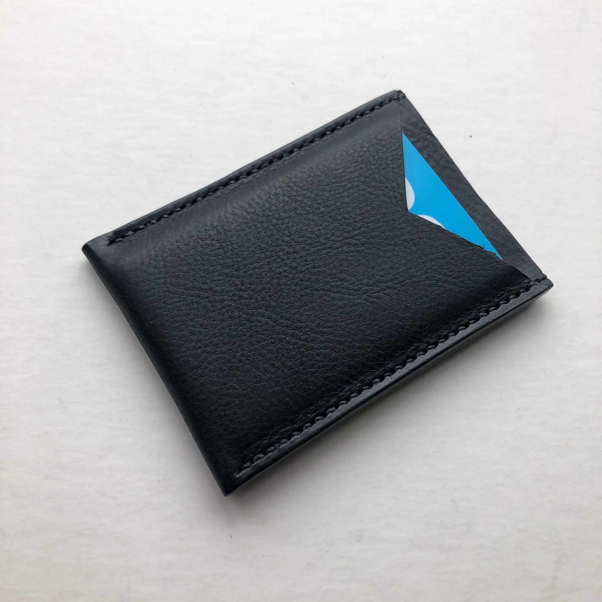 Nomad Leather Card Wallet Sleeve in Black or Tan