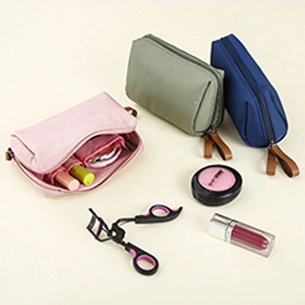 Nylon Waterproof Portable Cosmetic Bag
