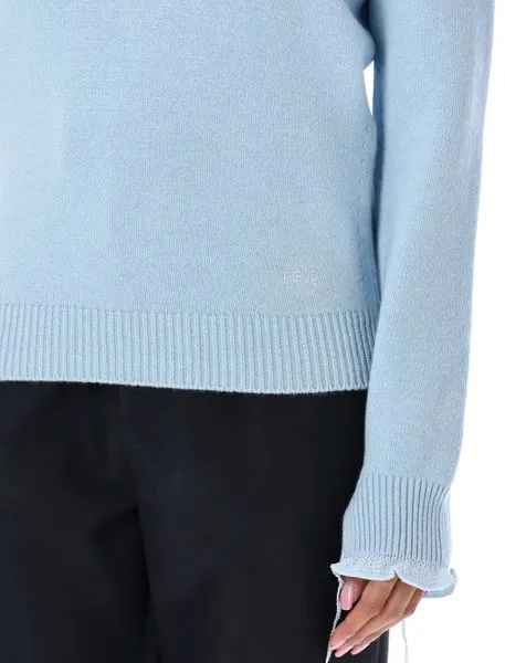 OFF THE SHOULDER RAFFIA PULLOVER